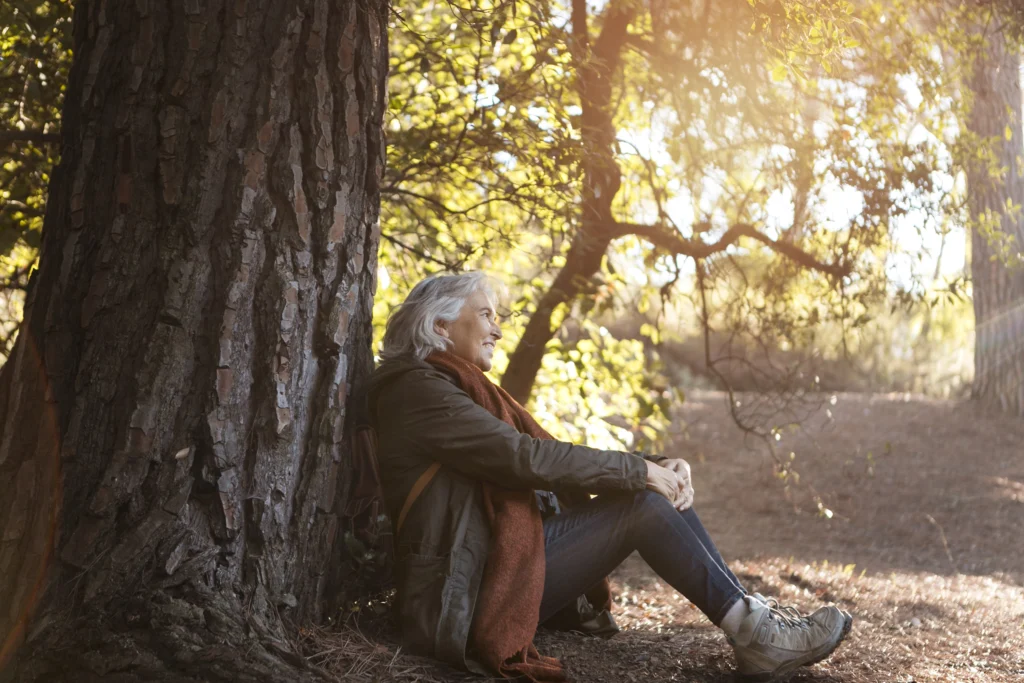 senior-woman-enjoying-hike-nature copy