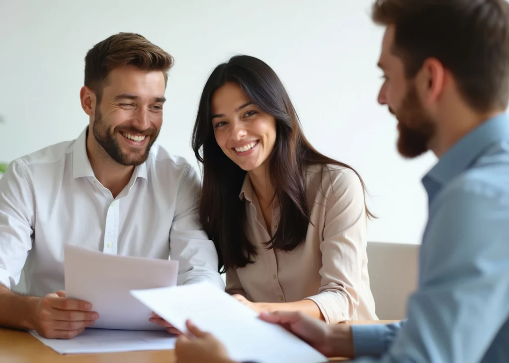 Financial advisor reviewing an investment portfolio with a client